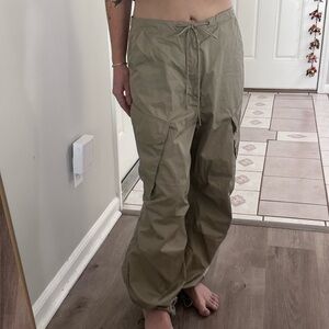 Agolde Women's Tan Ginerva Cargo Pants